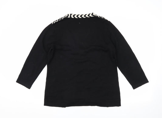 Womens UK Size M CC Black Cardigan Jumper