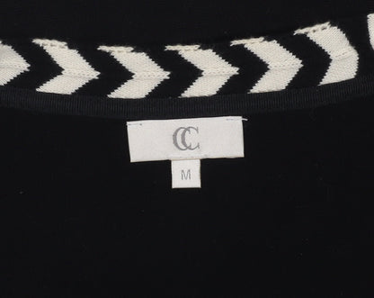 Womens UK Size M CC Black Cardigan Jumper