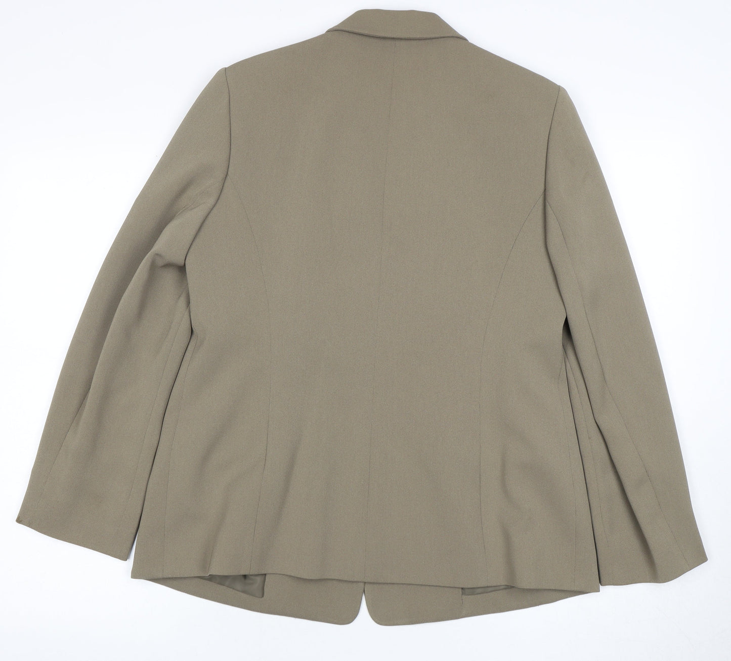 Eastex Women Brown Blazer UK 12 Three-Button Regular Fit