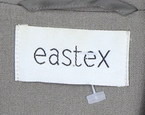 Eastex Women Brown Blazer UK 12 Three-Button Regular Fit