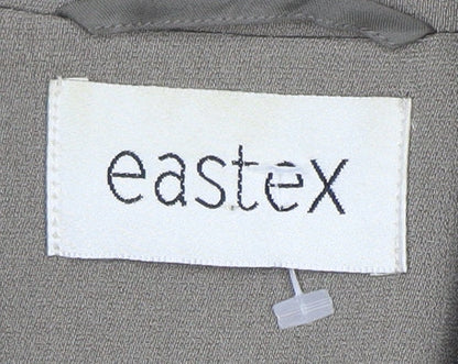 Eastex Women Brown Blazer UK 12 Three-Button Regular Fit