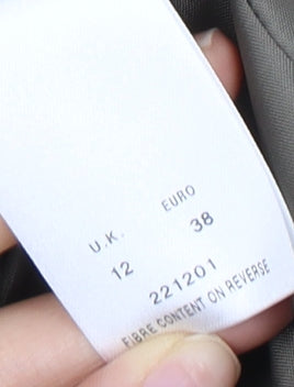 Eastex Women Brown Blazer UK 12 Three-Button Regular Fit