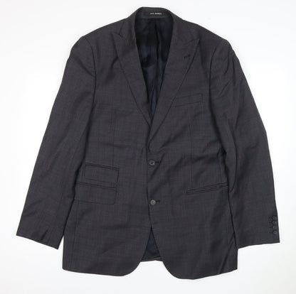 Mens UK Size 42 Jeff Banks Regular Grey Suit Jacket