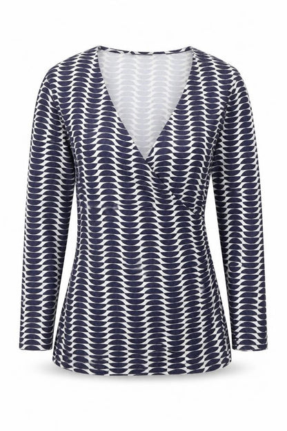 Betty Women’s Multicoloured V-Neck Wrap Blouse