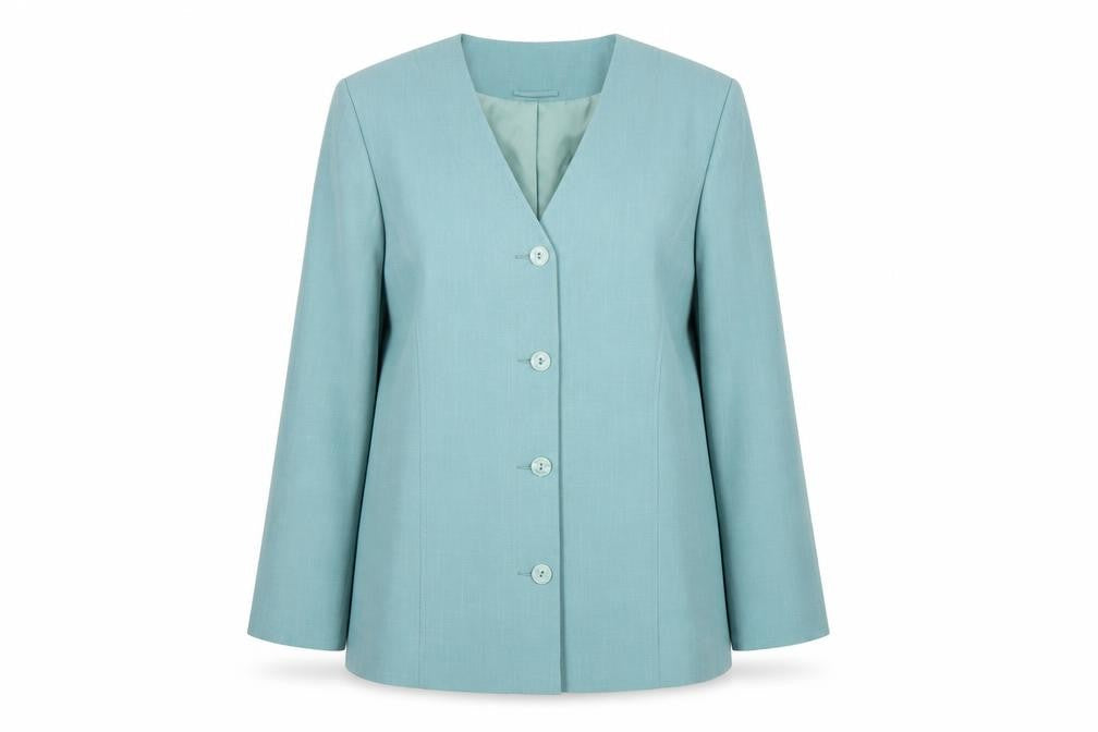 Womens UK Size 18 EWM  Blue Suit Jacket