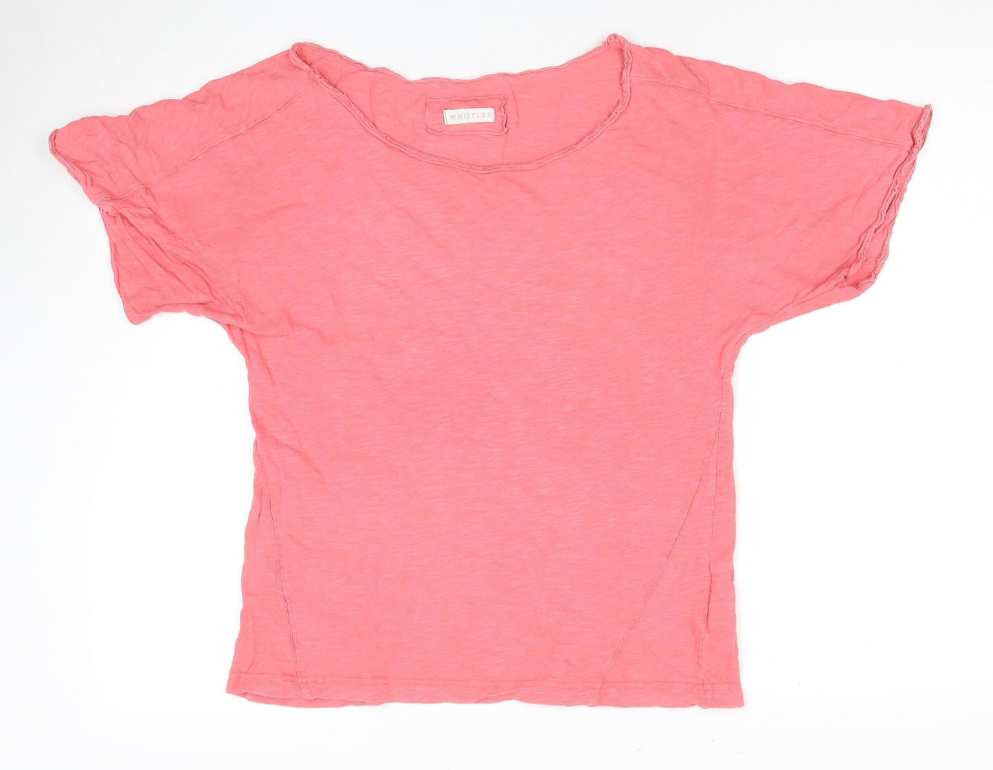 Womens UK Size 2 Whistles Pink Basic T-Shirt
