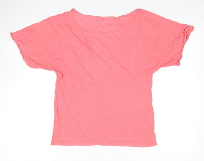 Womens UK Size 2 Whistles Pink Basic T-Shirt