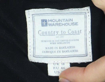 Country Warehouse Women's Black V-Neck Dress Size 18