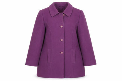 Womens UK Size 14 Eastex Purple Overcoat