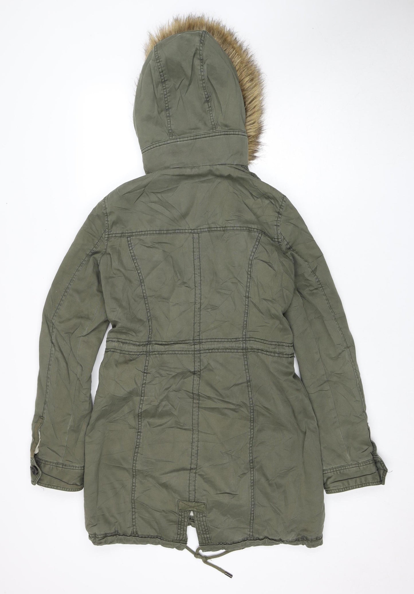Abercrombie & Fitch Women's Green Parka Jacket S