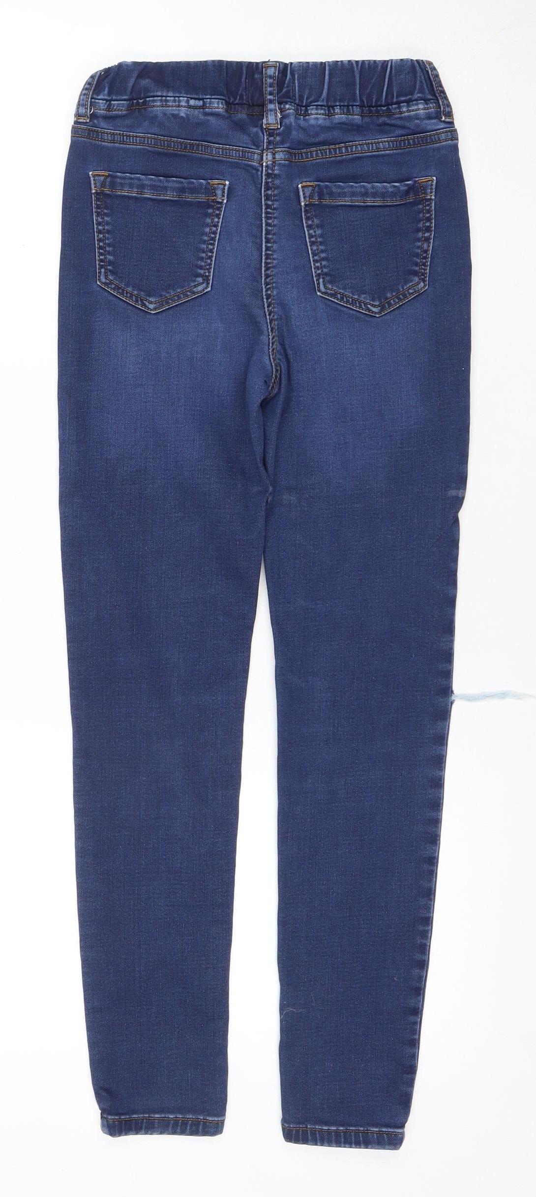 Boden Boys Blue Skinny Jeans 11 Years Cotton Blend Kids