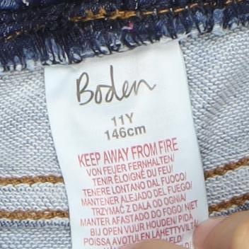 Boden Boys Blue Skinny Jeans 11 Years Cotton Blend Kids