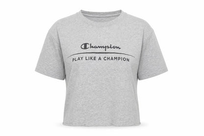 Unisex Adults UK Size S Champion Grey Basic T-Shirt
