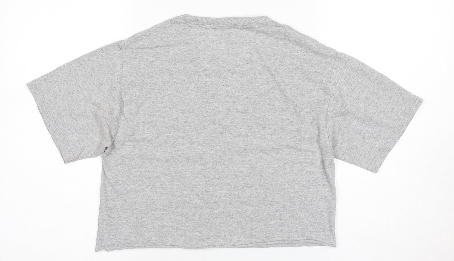 Unisex Adults UK Size S Champion Grey Basic T-Shirt