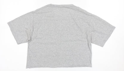 Unisex Adults UK Size S Champion Grey Basic T-Shirt