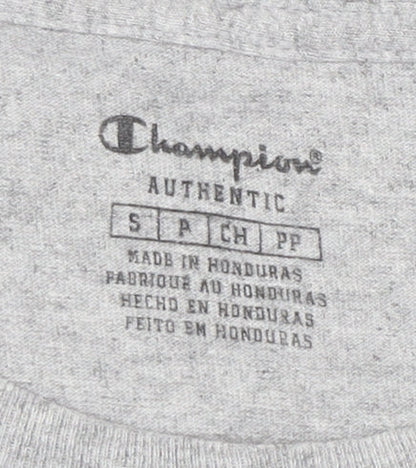Unisex Adults UK Size S Champion Grey Basic T-Shirt