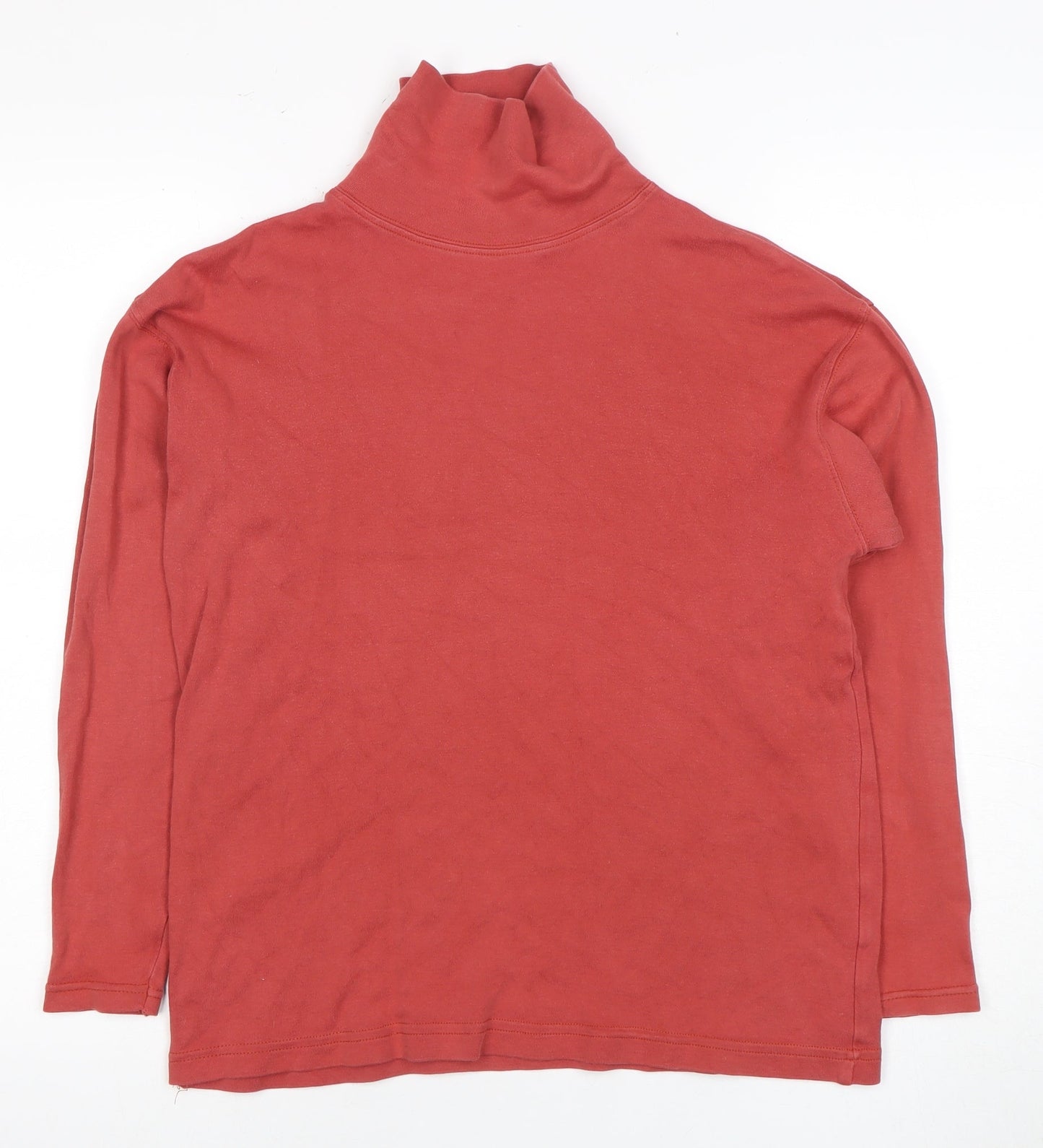 Laura Ashley Women's Red Roll Neck T-Shirt Small