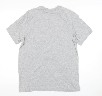 Adidas Men's Grey S T-Shirt Crew Neck