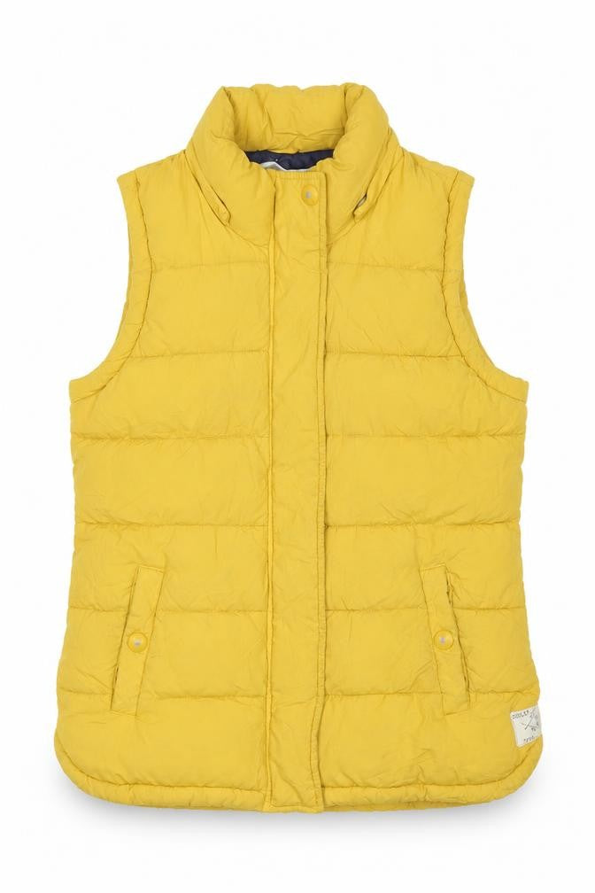 Womens UK Size 10 Joules Yellow Puffer Jacket