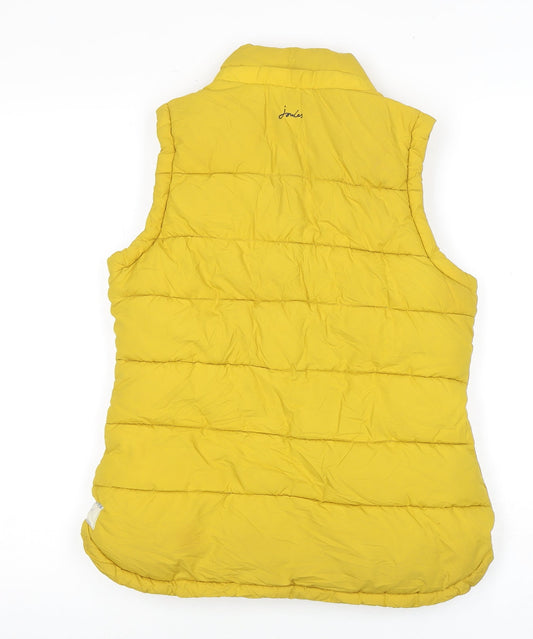 Womens UK Size 10 Joules Yellow Puffer Jacket