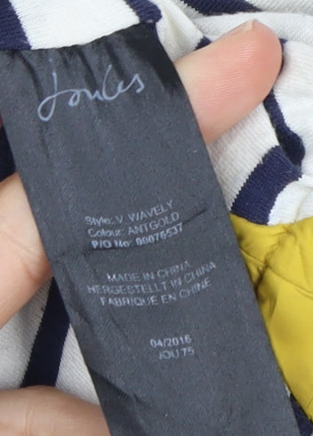 Womens UK Size 10 Joules Yellow Puffer Jacket
