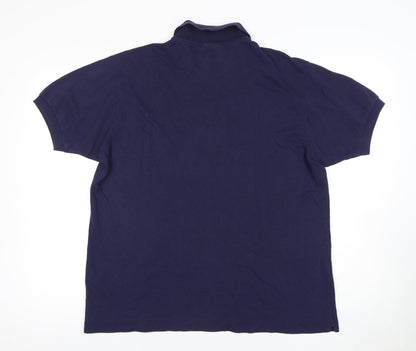 Lacoste Men's Blue Polo Shirt Size S Collared
