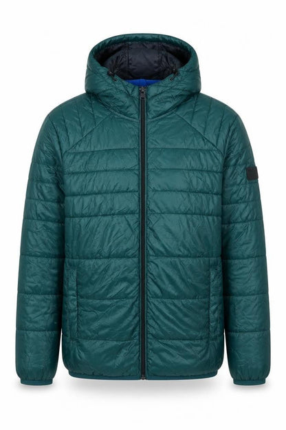 Mens UK Size S JACK & JONES Green Puffer Jacket