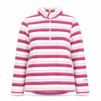 Peter Storm Women's Pink Striped Pullover, Size 14, Stylish Fleece