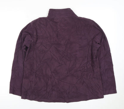 Gelert Women's Purple Fleece Pullover Sweatshirt, Size 12