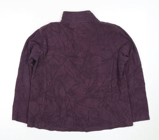 Gelert Women's Purple Fleece Pullover Sweatshirt, Size 12