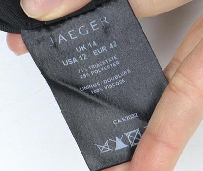 Jaeger Women's Black Tuxedo Blazer Size 12