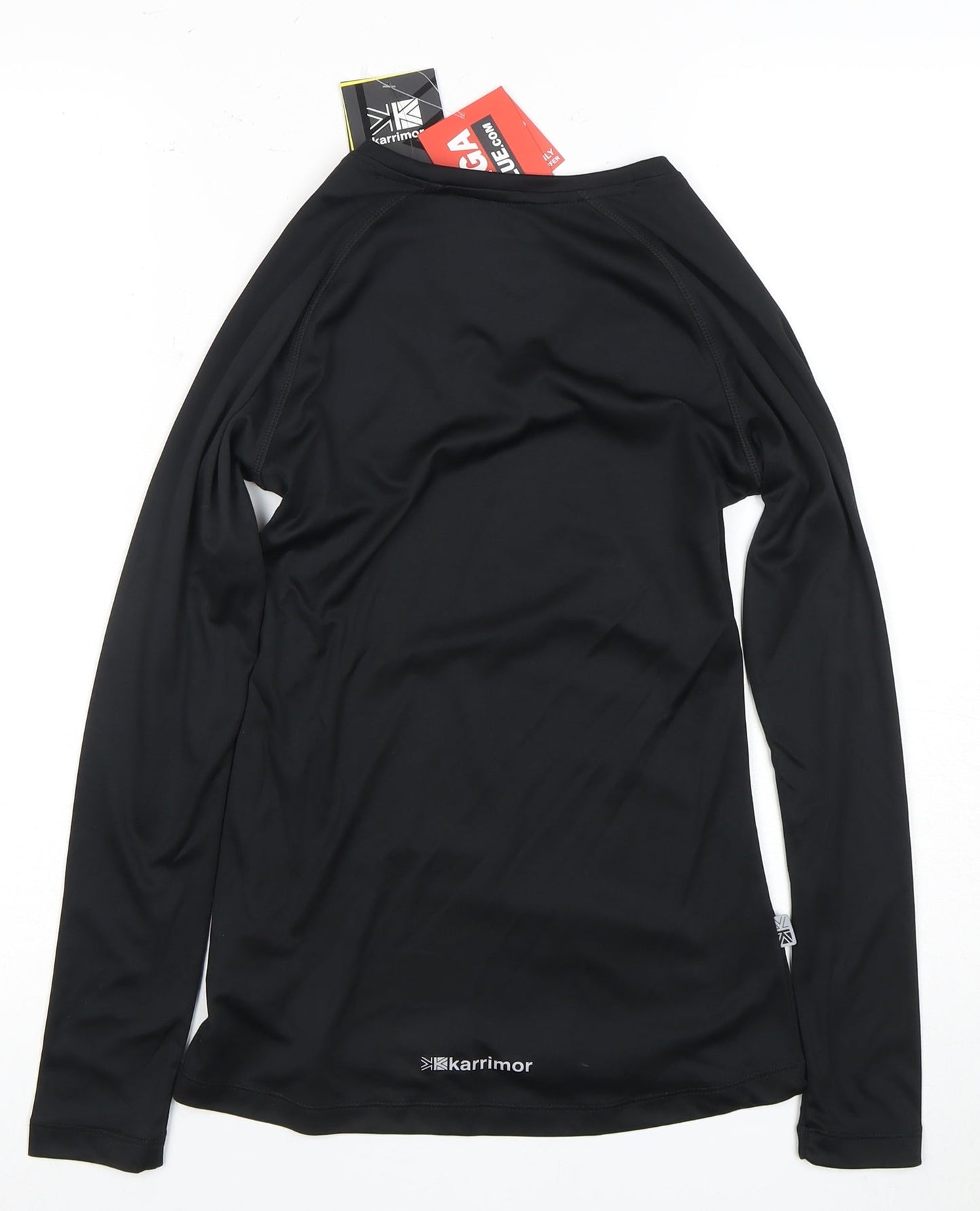 Karrimor Women's Black Running T-Shirt, Size 6, V-Neck, New