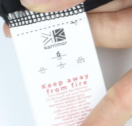 Karrimor Women's Black Running T-Shirt, Size 6, V-Neck, New