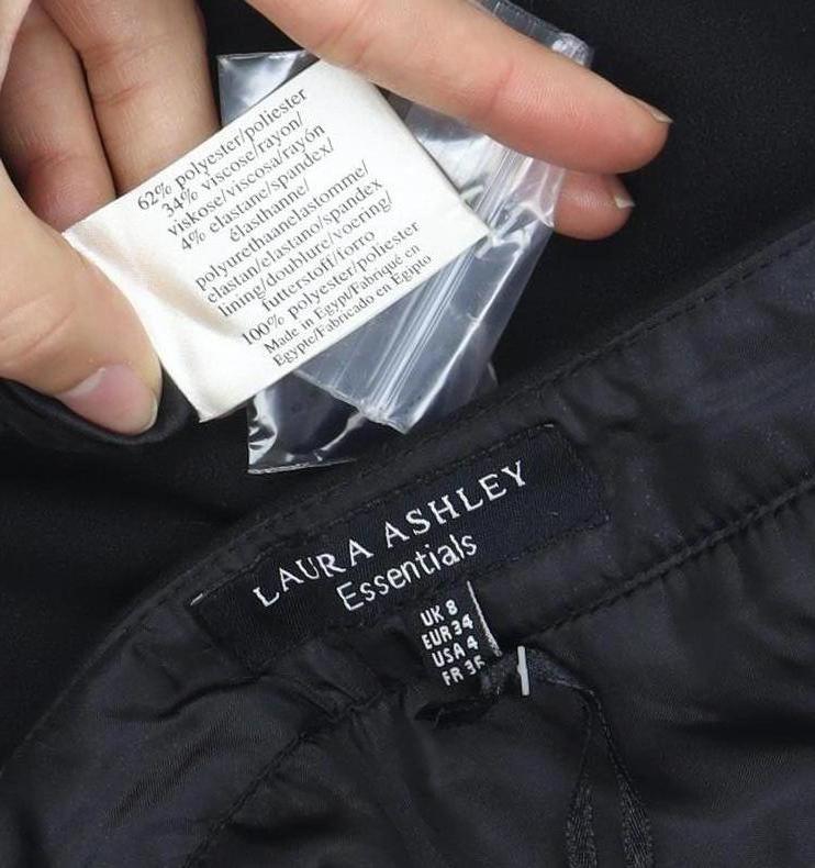 Laura Ashley Women's Black Trumpet Skirt - UK 8