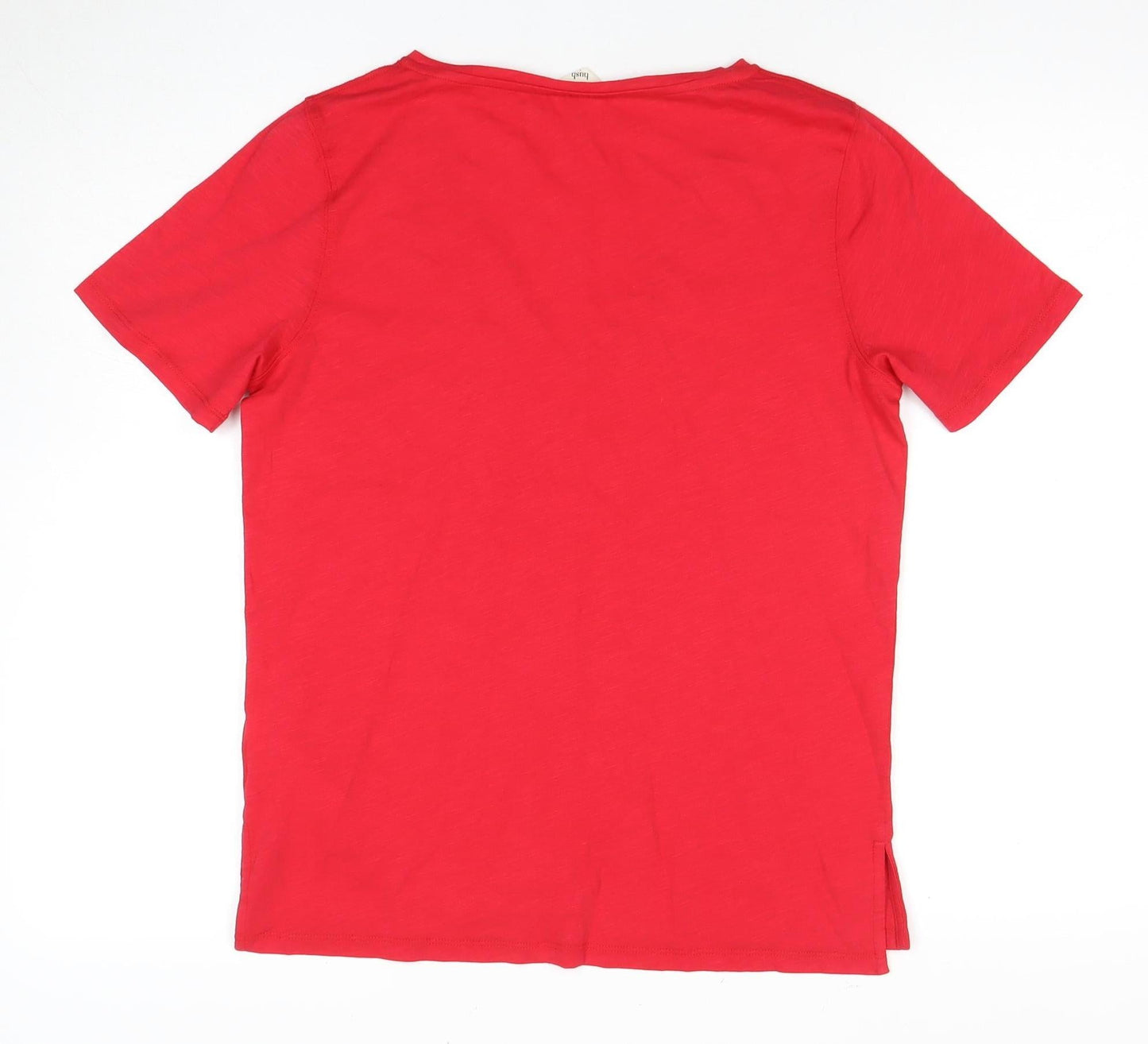 Hush Women's Red Cotton T-Shirt, Size S
