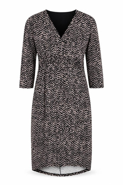 Viyella Women's Multicoloured Geometric Dress Size 10