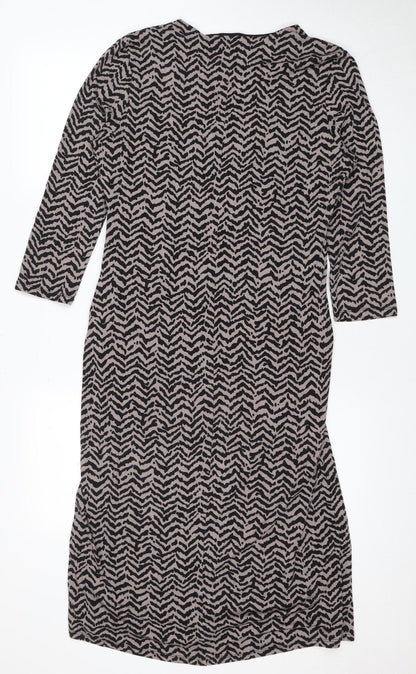 Viyella Women's Multicoloured Geometric Dress Size 10