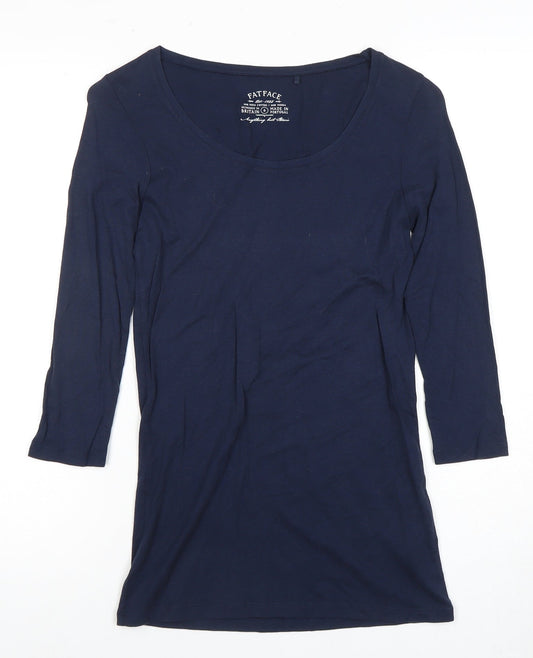 FatFace Women's Blue 3/4 Sleeve Classic T-Shirt