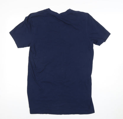 Unisex Adults UK Size M adidas Blue Tunic T-Shirt