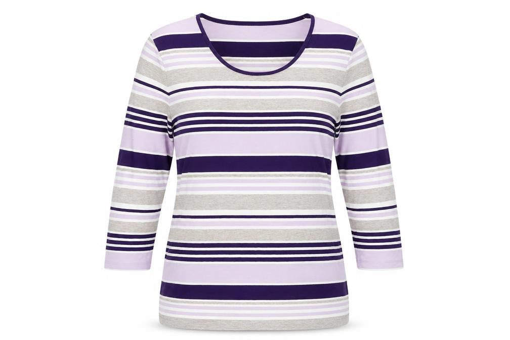 Womens UK Size L Viyella Multicoloured Basic T-Shirt