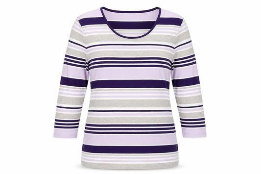 Womens UK Size L Viyella Multicoloured Basic T-Shirt
