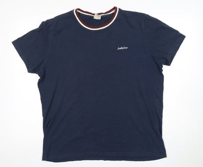 Mens UK Size XL JACK & JONES Blue  T-Shirt