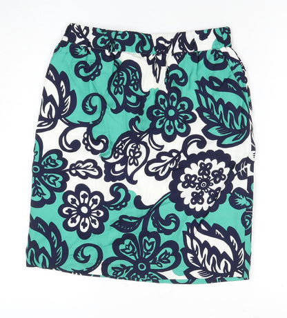 Boden Women's Multicoloured Floral A-Line Skirt, UK 12