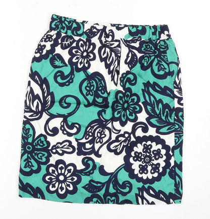 Boden Women's Multicoloured Floral A-Line Skirt, UK 12