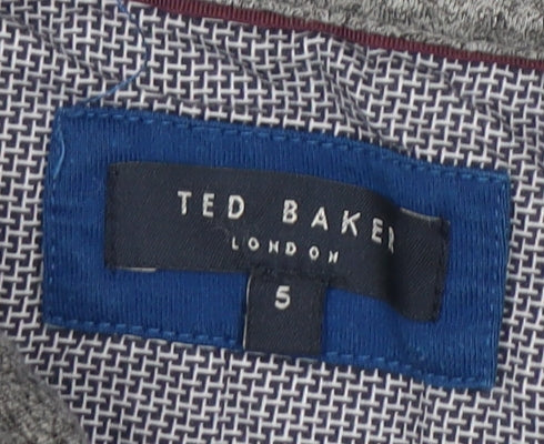 Ted Baker Men's Blue Geometric Polo Shirt L