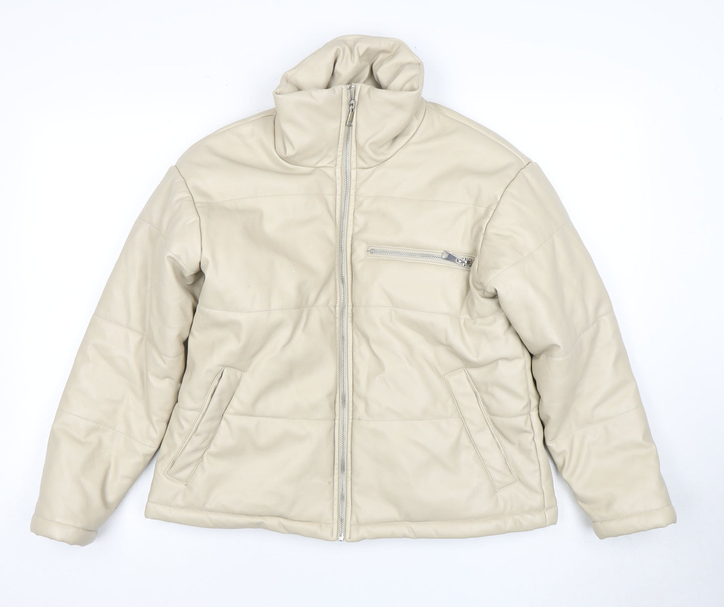 Womens UK Size 10 Threadbare Beige Basic Jacket
