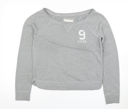 Abercrombie & Fitch Women’s Grey Pullover Sweatshirt S
