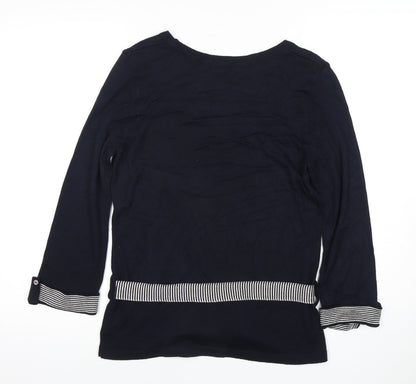 Per Una Women's Blue 3/4 Sleeve Sweater Size 12