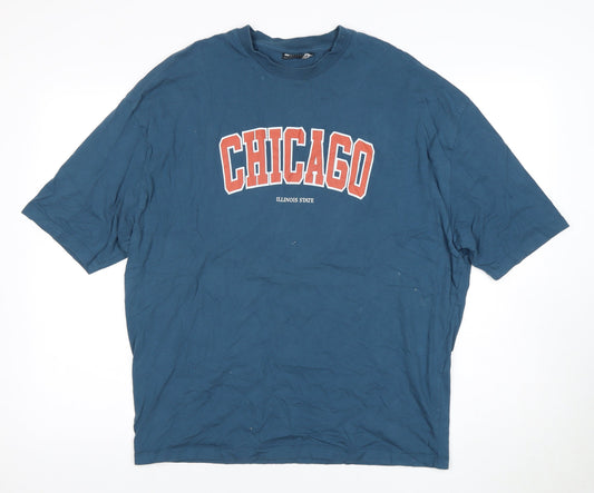 Mens UK Size S ASOS DESIGN Blue  T-Shirt