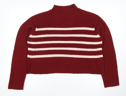 Womens UK Size 12 Threadbare Red Pullover Jumper